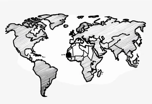 Earth tattoo idea