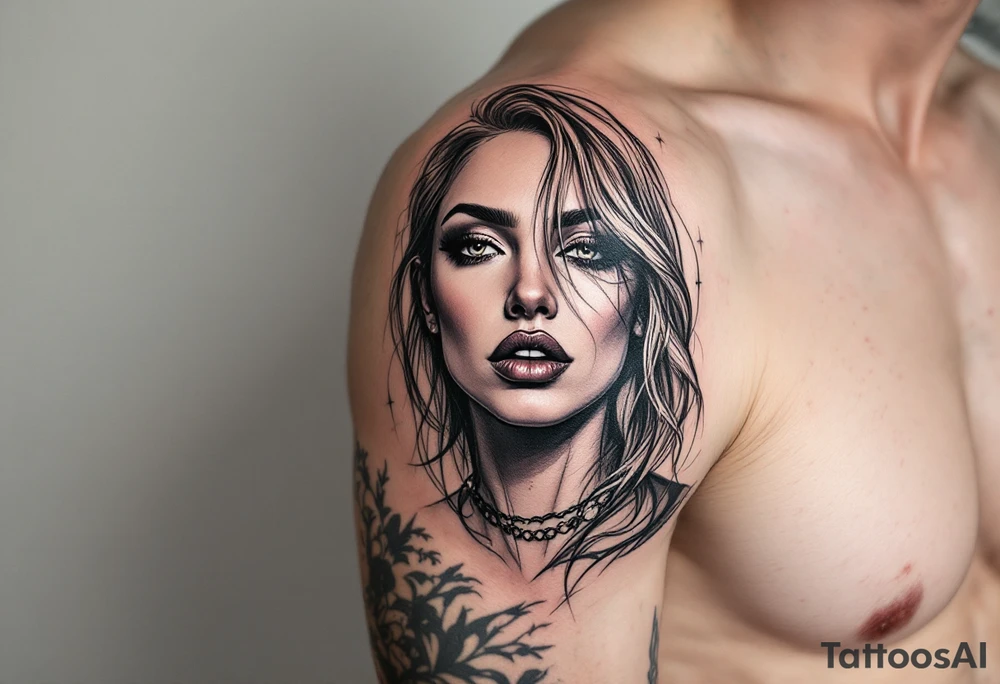 Transgender woman Portrait tattoo tattoo idea