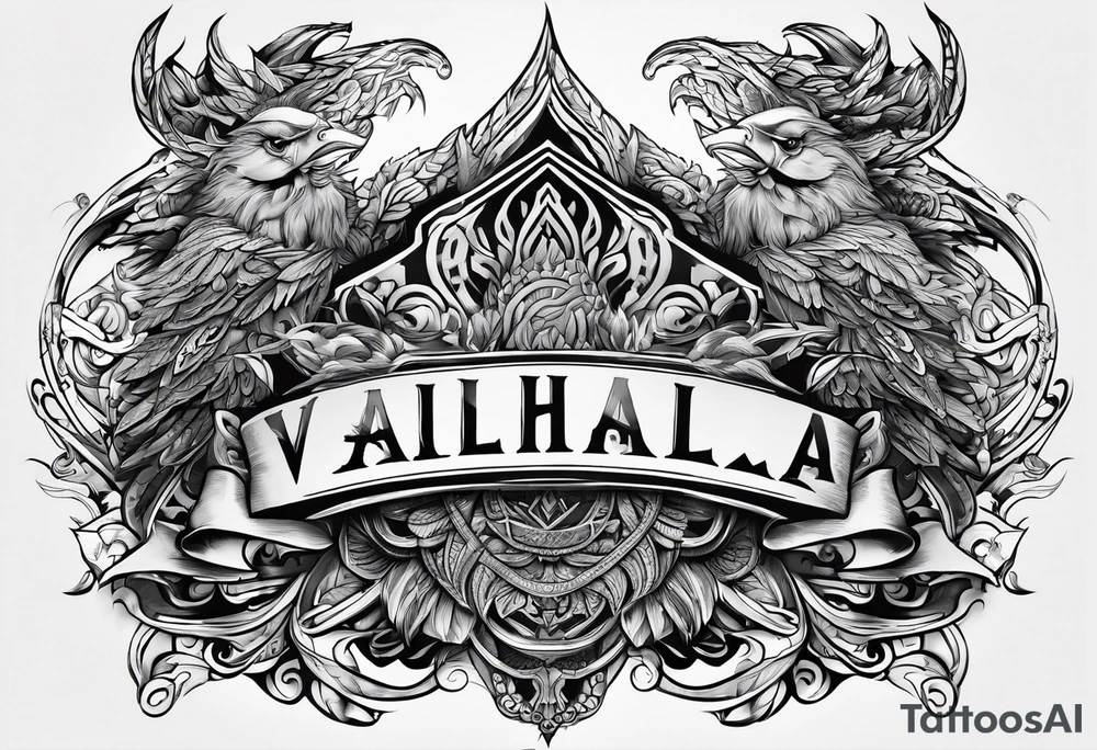 Valhalla word tattoo idea