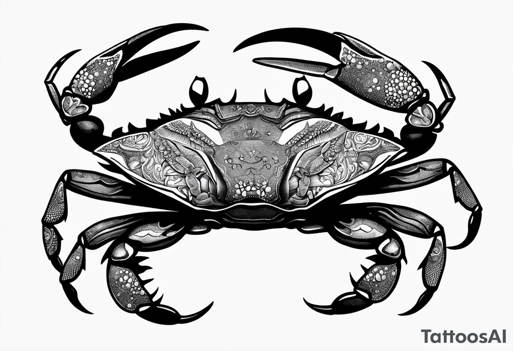 Crab con  69 nelle chele tattoo idea