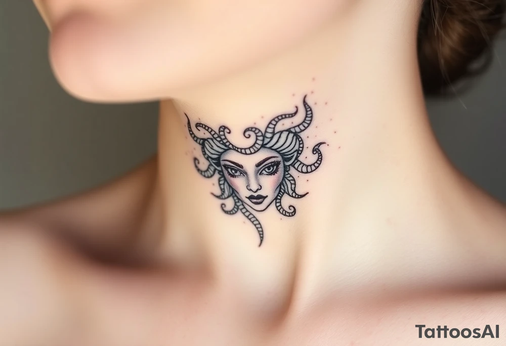 Small Medusa tattoo idea