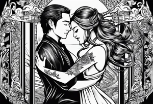 Script that says “slow dancing in a burning room” tattoo idea