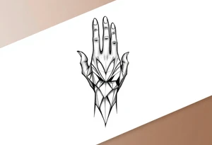 anime simple hand tattoo tattoo idea