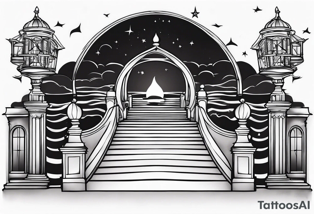 Meer 
Tor
Treppe 
Kerze tattoo idea