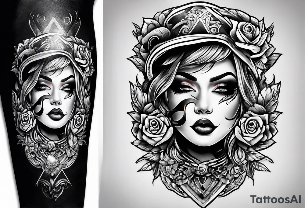 Rock a billy tattoo idea