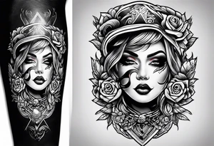 Rock a billy tattoo idea