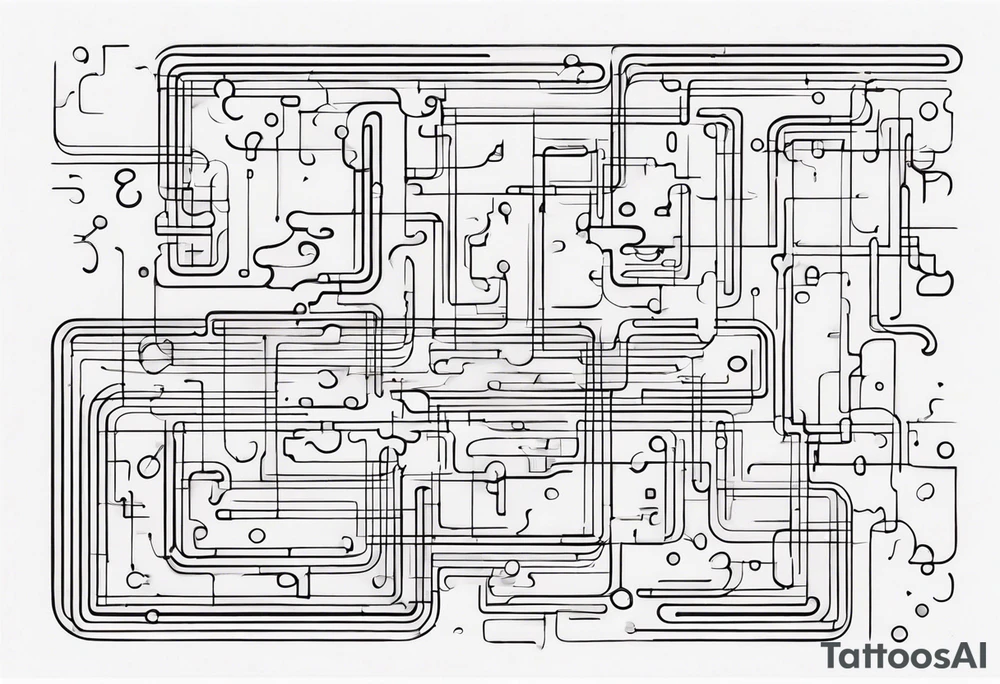 Jigsaw puzzle piece with circuits tattoo idea