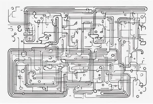 Jigsaw puzzle piece with circuits tattoo idea