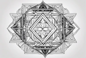 3 straight lines tattoo idea