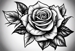 5 arrows and a rose tattoo idea