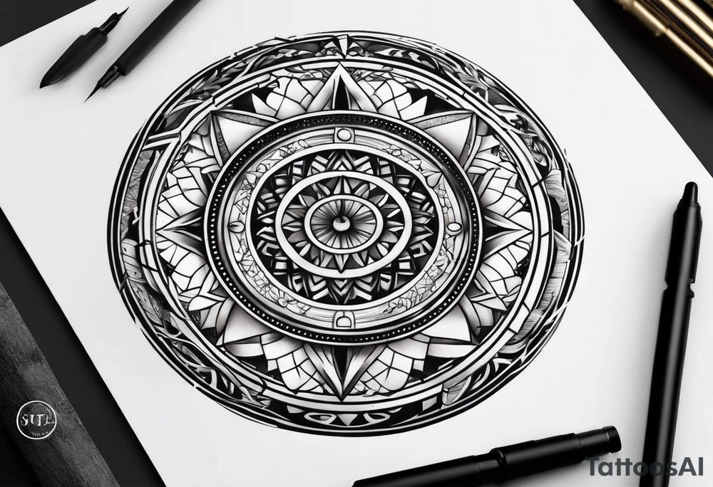 date dial tattoo idea