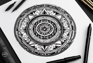 date dial tattoo idea