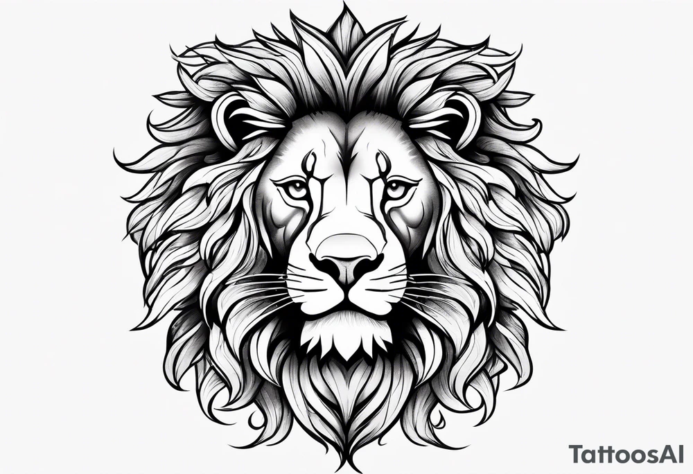 little lion tattoo idea