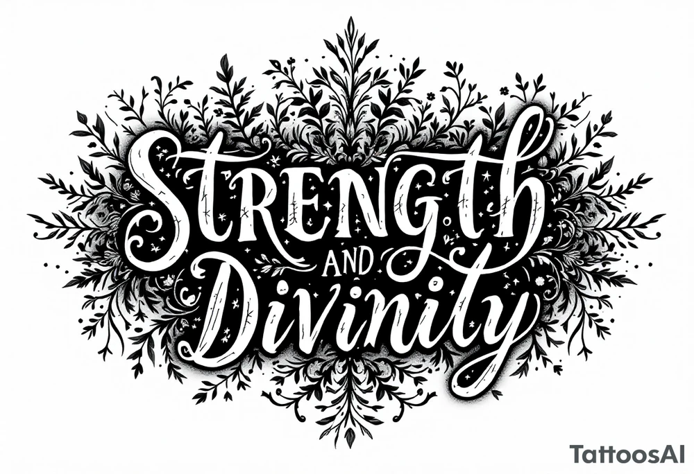 STRENGTH
DIVINITY tattoo idea