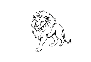 a lion tattoo idea