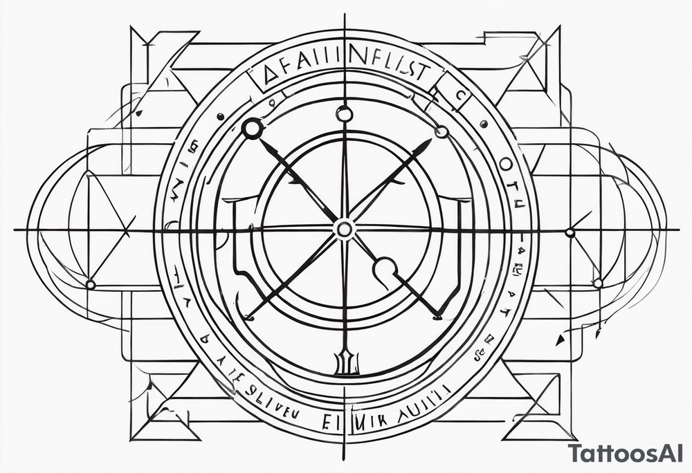 simple, text of scientific symbol big delta tattoo idea