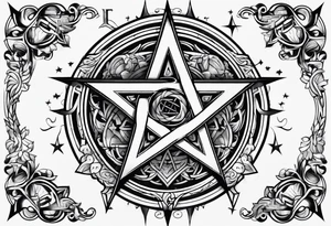 pentagram tattoo idea
