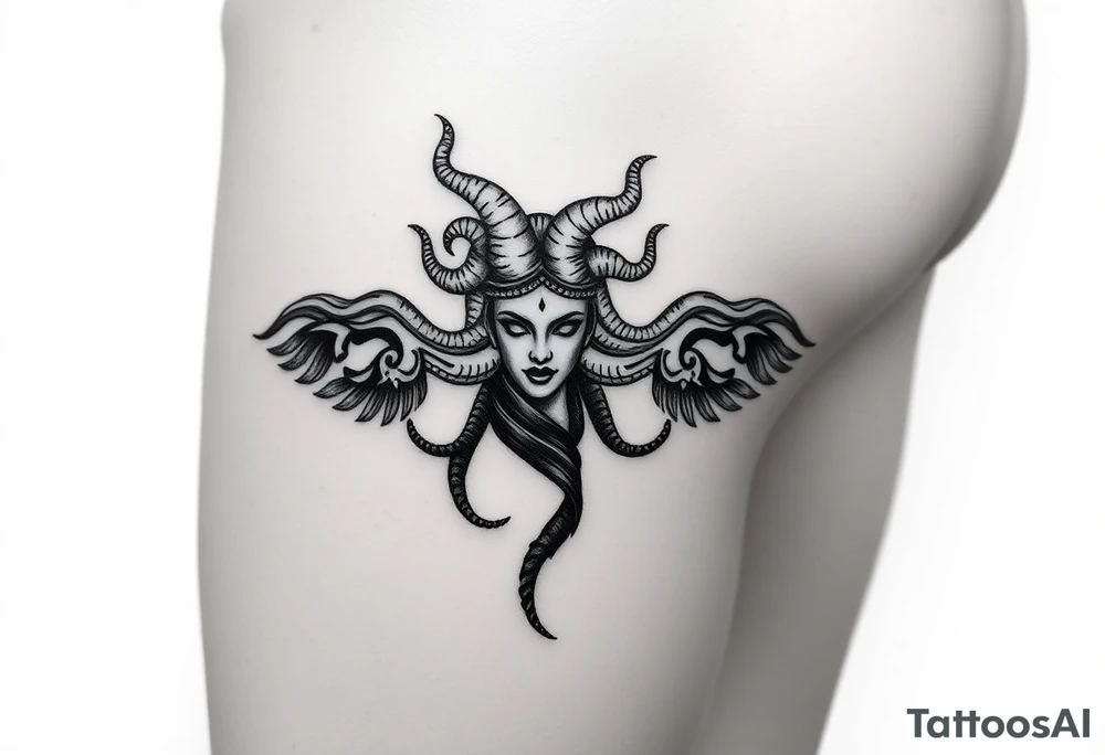 medusa greek goddess tattoo idea