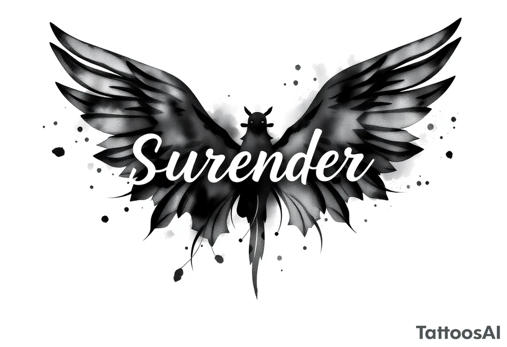 Surrender tattoo idea