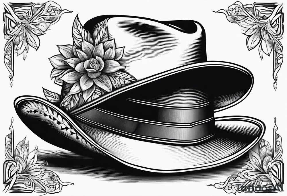 ADD the following three things: mens boots, womens flip flops and a cowboyhat. tattoo idea