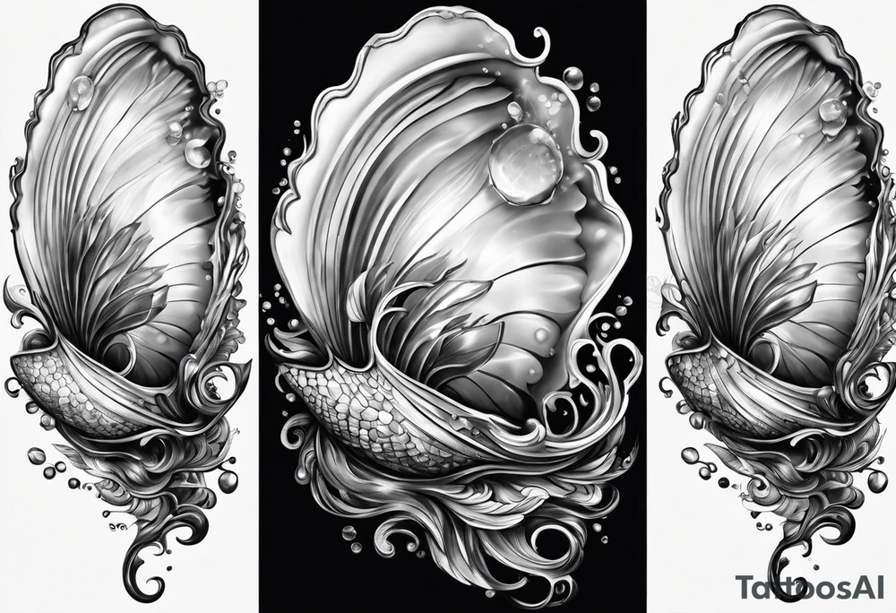 Mother of pearl oyster beautiful
Underwater tattoo idea