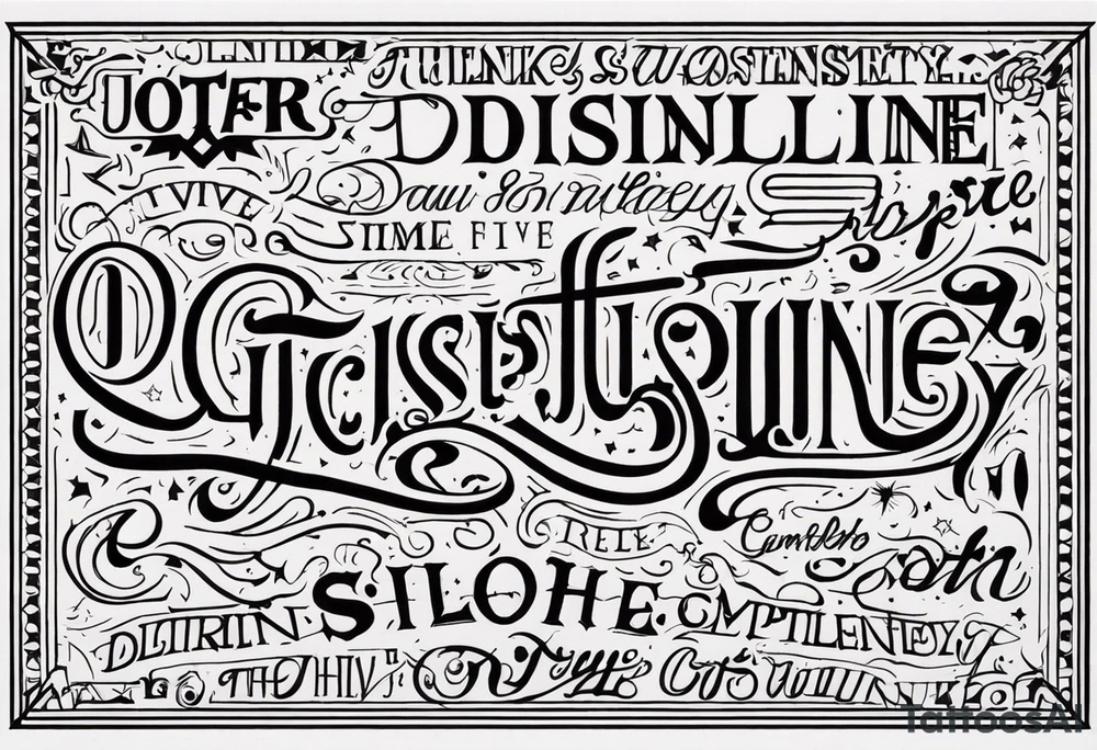 discipline and consistency tattoo idea