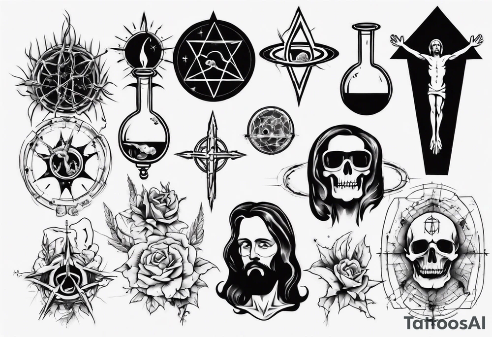 Combine science with Jesus, not satanic
No skulls tattoo idea