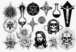 Combine science with Jesus, not satanic 
No skulls tattoo idea