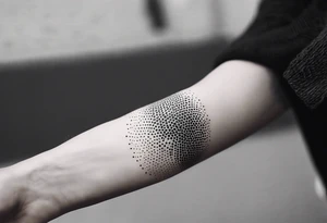 LINE AROUND SHOULDERS TO THE WRIST tattoo idea