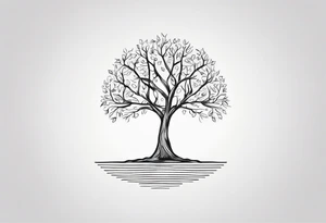 tree with the words "give yourself a reason". tattoo idea