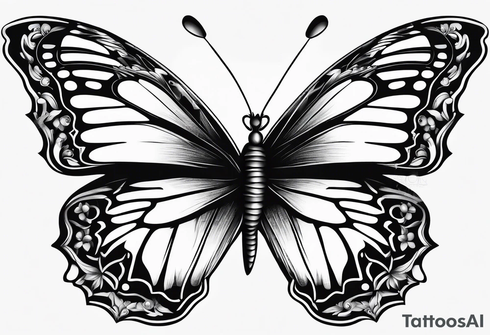 Butterflies tattoo idea