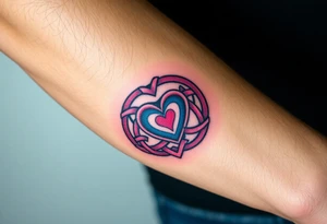 celtic knot with heart tattoo idea
