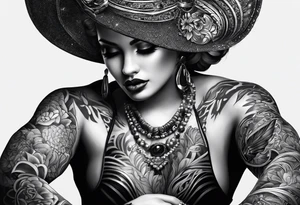 Make me a tattoo about trading tattoo idea