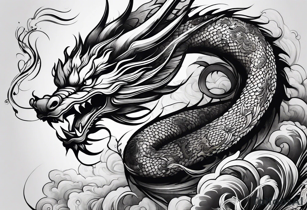 Chinese dragon tattoo idea