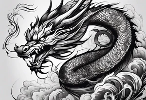 Chinese dragon tattoo idea