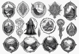 Middle Earth tattoo idea