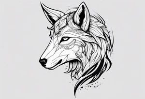 kindred league of legends. lamb and wolf tattoo idea