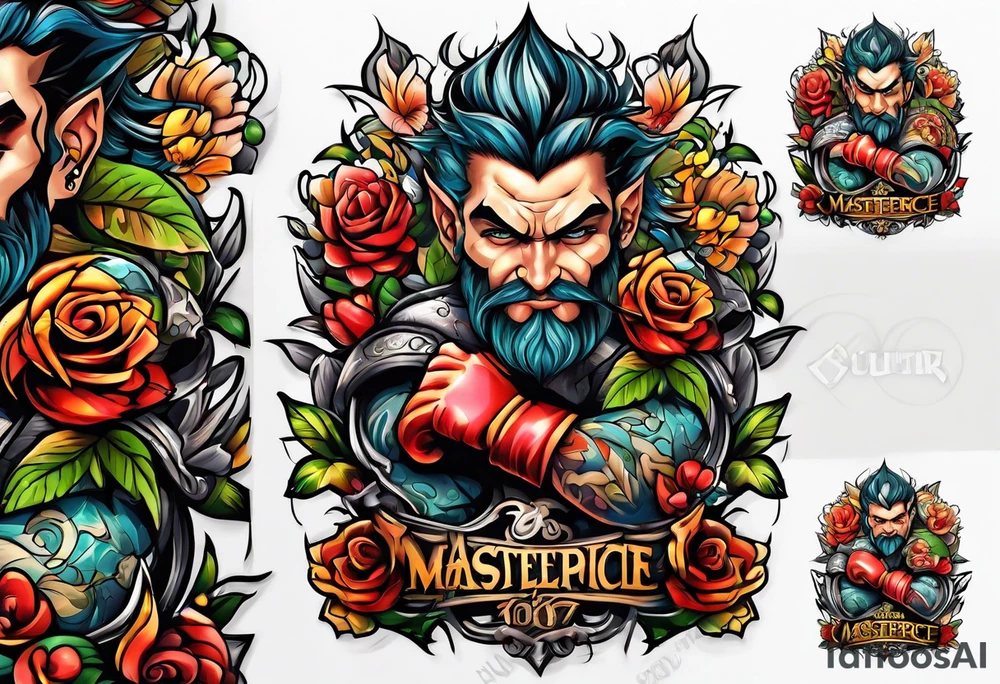 Fight tattoo idea