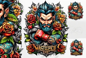 Fight tattoo idea