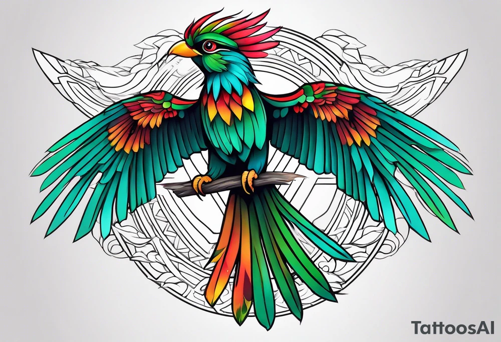 Quetzal tattoo idea