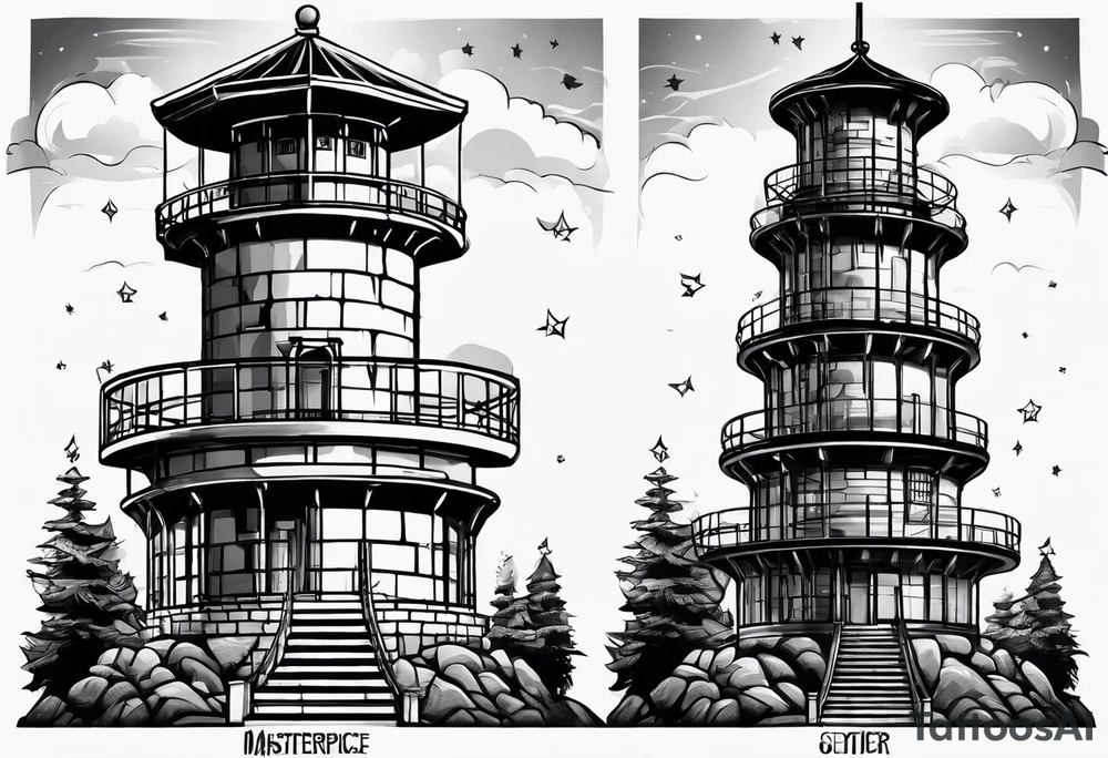 Prison observation tower tattoo idea