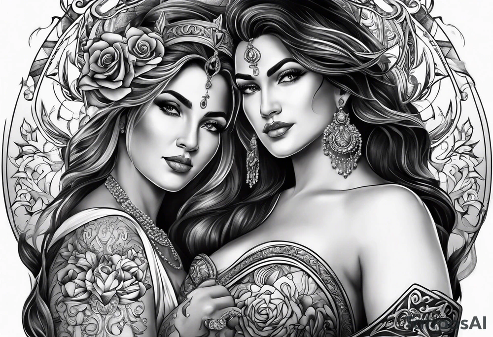 Mother son taurus tattoo idea