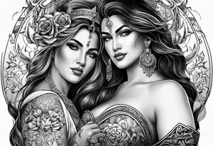Mother son taurus tattoo idea