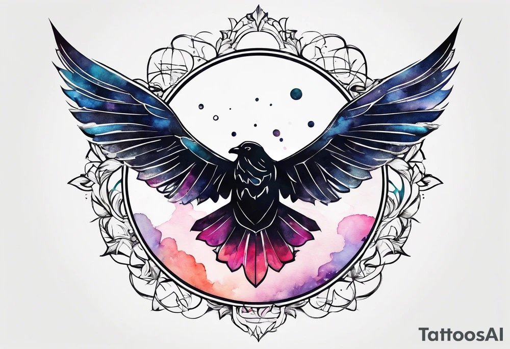 letter delta inside a circle, subtle, girly, simplistic tattoo idea
