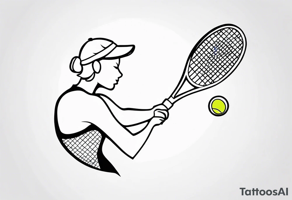 Tennis tattoo idea