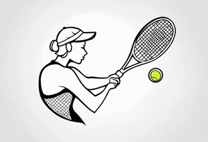 Tennis tattoo idea