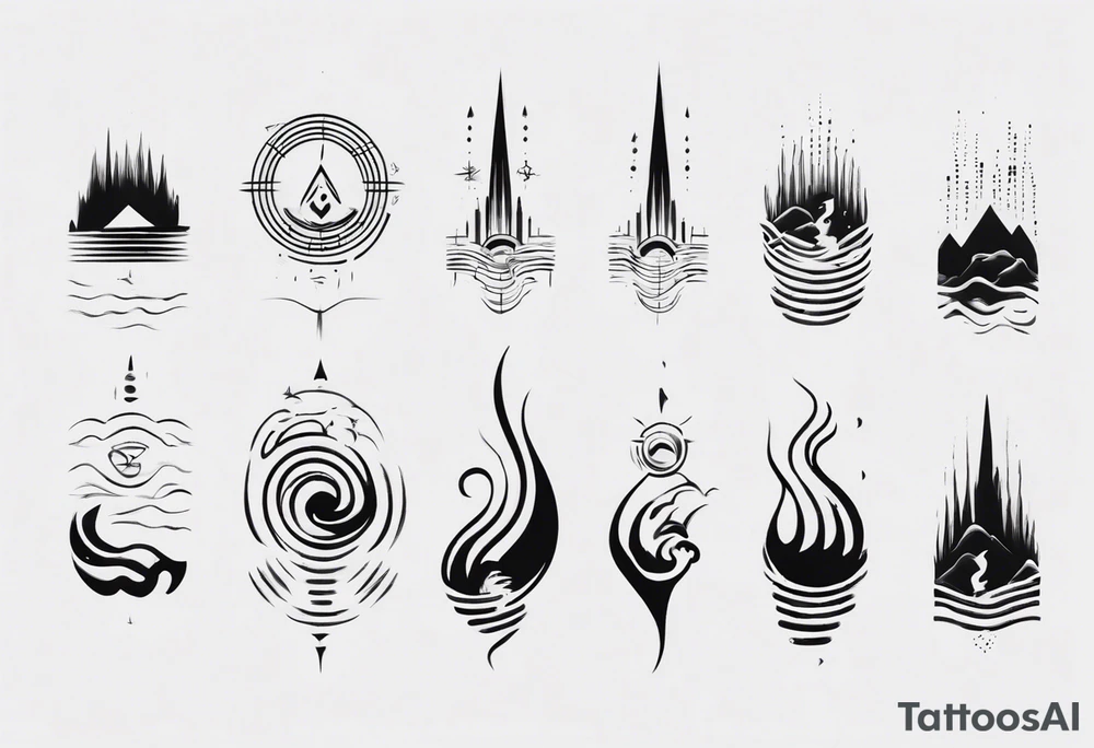 God is in the soundwaves, clean, small tattoo idea