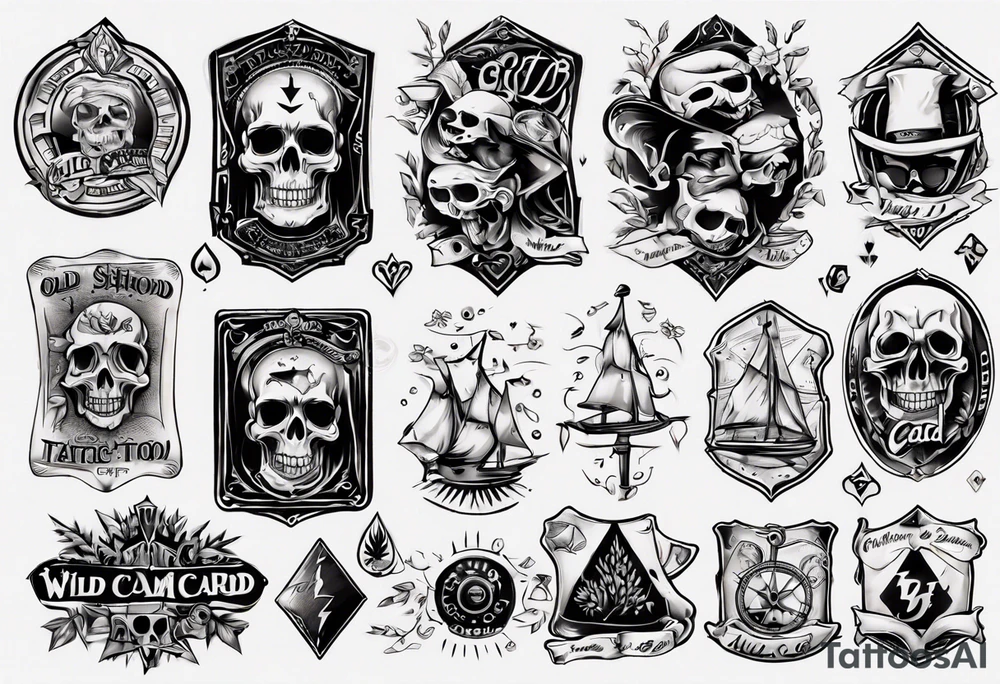 wild card tattoo idea