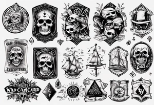 wild card tattoo idea