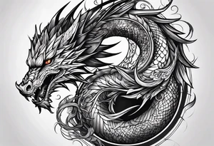 Valhalla dragon tattoo idea